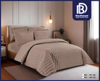 Brown Taupe Jacquard Comforter Set (6 PCS / 4 PCS)