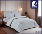 Light Grey Jacquard Comforter Set (6 PCS / 4 PCS)