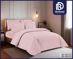 Soft Pink Jacquard Comforter Set (6 PCS / 4 PCS)
