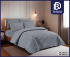 Dark Grey Jacquard Comforter Set (6 PCS / 4 PCS)