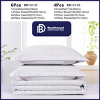 White Jacquard Comforter Set (6 PCS / 4 PCS)