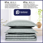 Mint Grey Jacquard Comforter Set (6 PCS / 4 PCS)