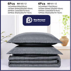 Dark Grey Jacquard Comforter Set (6 PCS / 4 PCS)